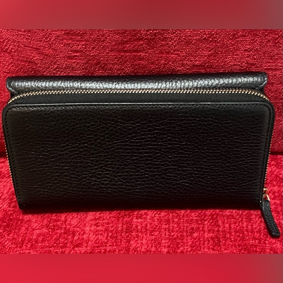 GUCCI AUTHENTIC BLACK TRIFOLD AND ZIPPY WALLET. EUC. - Picture 2 of 15